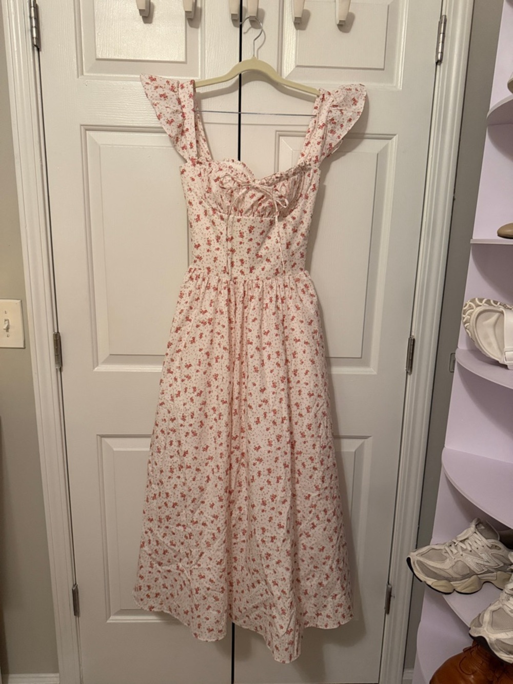 House of CB Midi Dress Pink Floral - Picture 3 of 5